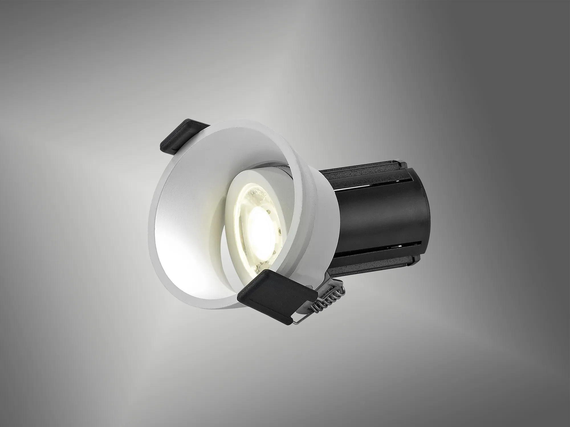 Bania A 10 Tridonic Powered 10W 2700K 760lm 36° CRI>90 LED Engine White Adjustable Recessed Spotlight; IP20 DM200912  Dlux Bania A 10